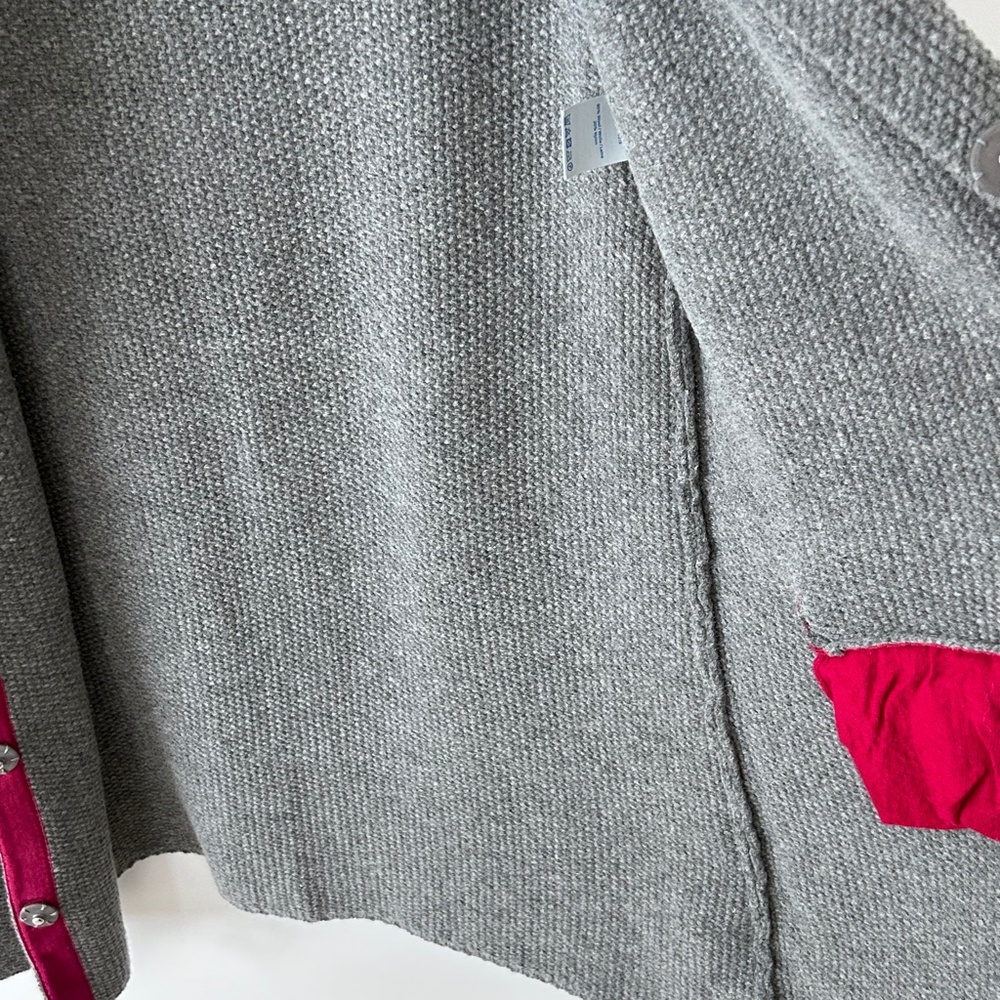 Boden Seed Stitch Gray Wool Cardigan Sweater Coat - Picture 14 of 16